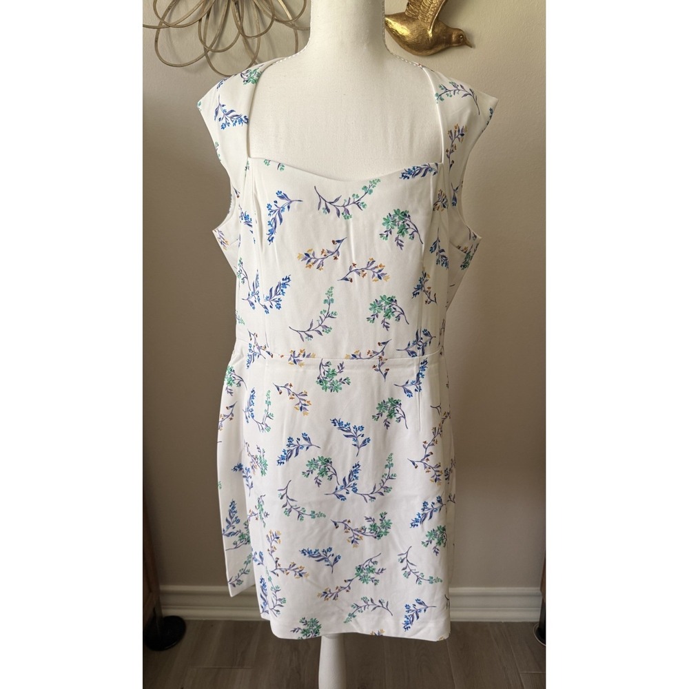 NWT French Connection Floriana Whisper Floral Sheath Dress US 12 Wedding Guest